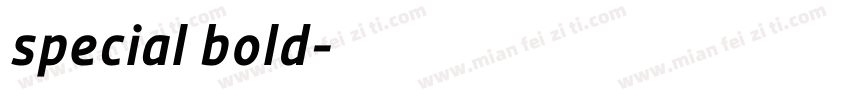 special bold字体转换